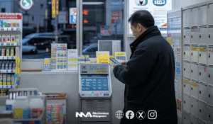 [shin sābisu]   «Nimotsu azukari» en Seven Elevem