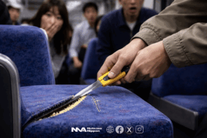 [kibutsusonkai]  Vandalismo sobre rieles