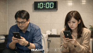 [sekai no nyūsu]  Cuidado con la postura en el baño