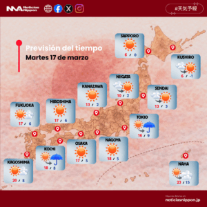 [tenkiyohō] martes 17 de marzo