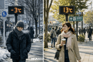 [kyōnokion] Aire frío domina Japón