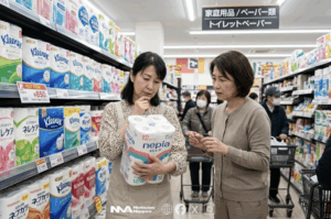 [ toirettopēpā ]   calma ante el desabastecimiento