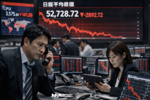 [tōkyō shōken torihikijo]  Lunes negro: Nikkei colapsa