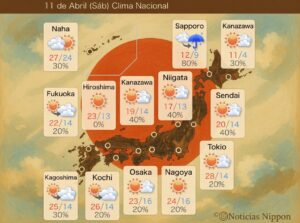 [tenkiyohō] sábado 11 de abril