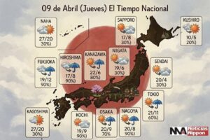 [tenkiyohō] jueves 9 de abril