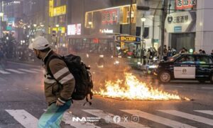 [kasai] Fuego en cruce de Shibuya