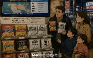[hōsō]  Calbee cambia temporalmente sus empaques