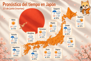 [tenkiyohō] martes 23 de junio