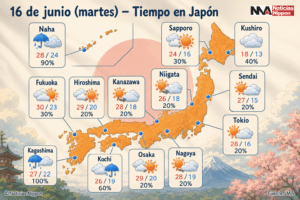 [tenkiyohō] martes 16 de junio