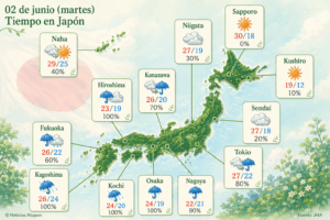 [tenkiyohō] martes 2 de junio