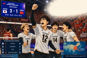 Ryujin Nippon en semifinales de la VNL 2026