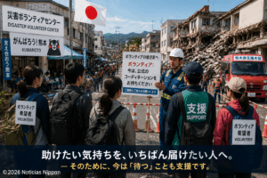 Kumamoto pide paciencia: “La ayuda llegará, pero en el momento correcto”