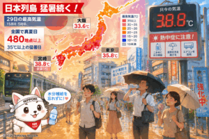 Japón vuelve a sufrir un calor extremo