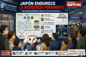 Japón endurece el camino hacia la residencia permanente