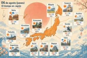 Japón se prepara para un jueves abrasador