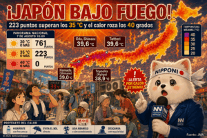 El verano japonés rompe otra barrera