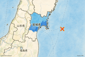 La tierra vuelve a moverse en Tōhoku
